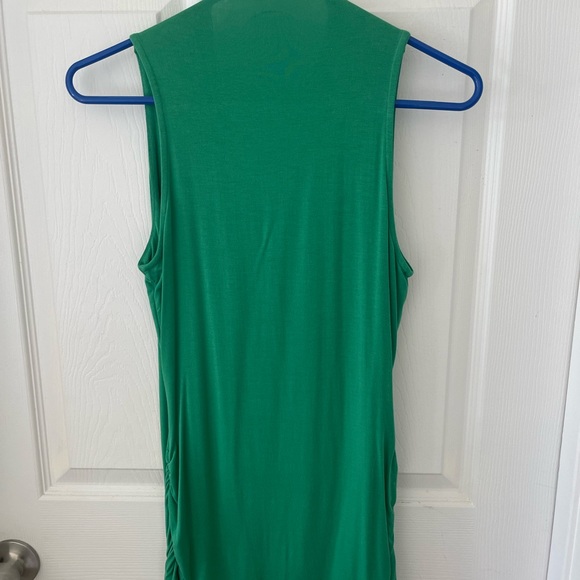 INC sleeveless green shirt green womens size medium - Picture 4 of 5